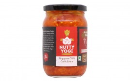Nutty Yogi Singapore Chilli Garlic Sauce  Glass Jar  200 grams